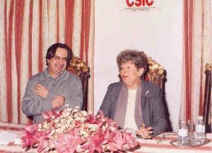 De izda. a dcha: Carlos Barros y Carmen Almodóvar.