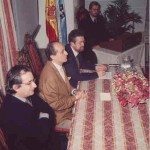 De izda. a dcha: Carlos Barros, Eduardo Pardo Karl Rudolf y Ferdinand Opll